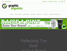 Tablet Screenshot of graphic-imprints.com